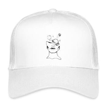Cosmic Art Graphic - Kids’ Trucker Cap - white - Front