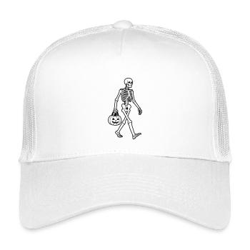 Skelett-Halloween - Kinder Trucker-Cap - Weiß - Vorne