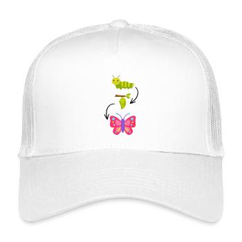 Walking Butterfly Magic - Kids’ Trucker Cap - white - Front