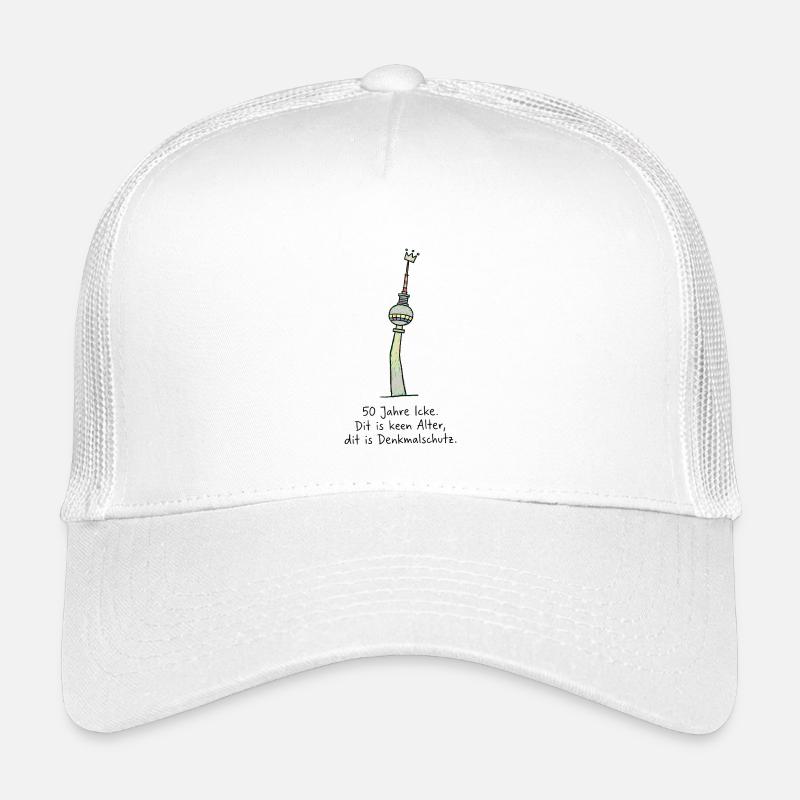 50. Geburtstag Berlin Fernsehturm Spruch Kinder Trucker-Cap