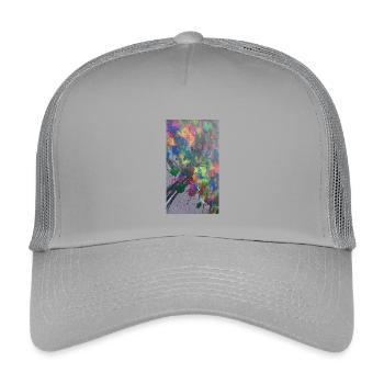 drop - Kids’ Trucker Cap - light grey - Front