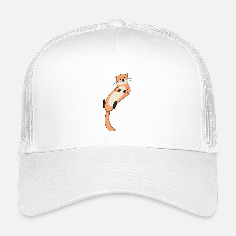 Otter - Kinder Trucker-Cap - Weiß