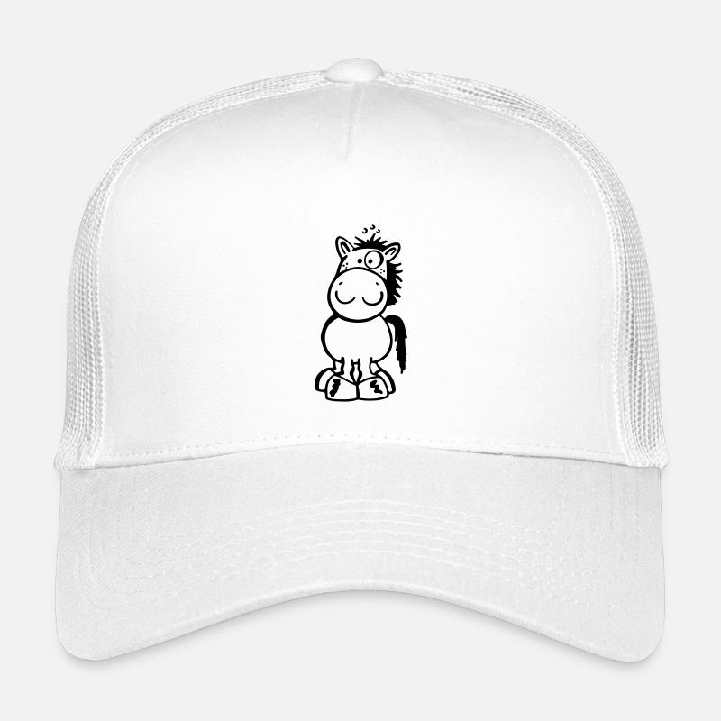 Kleines Pferdchen - Kinder Trucker-Cap - Weiß