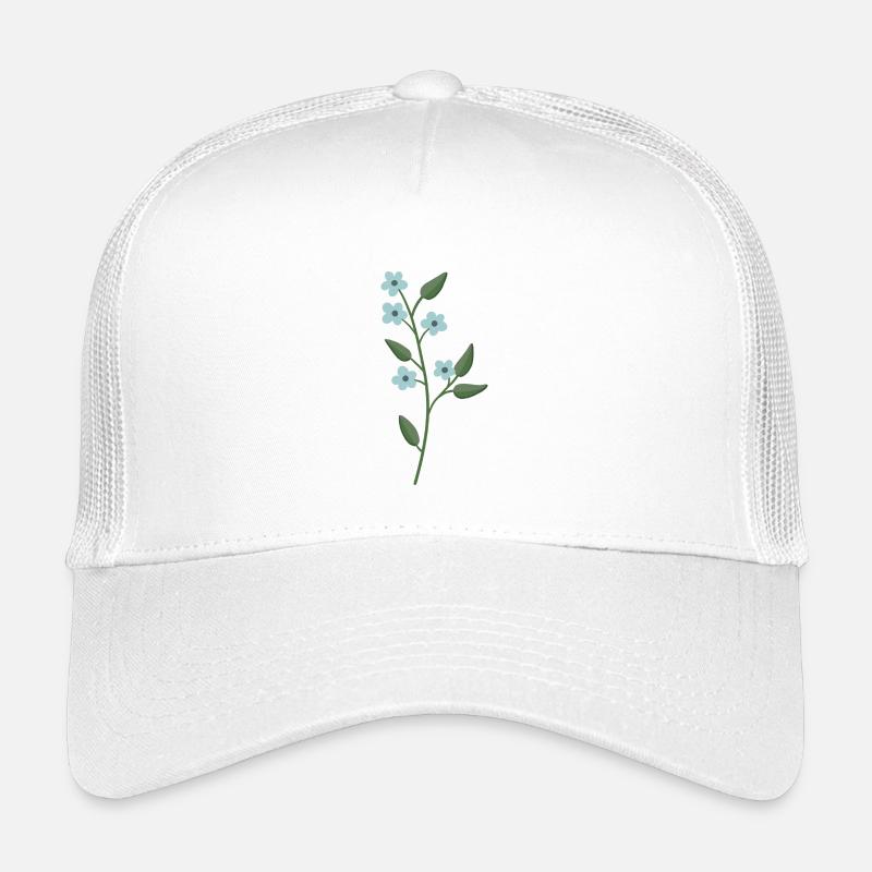 Fleur bleu clair Casquette trucker enfant