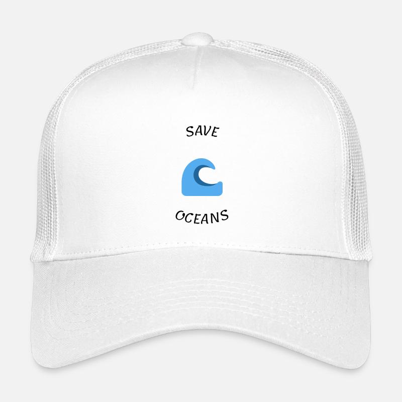 Ozean retten - Kinder Trucker-Cap - Weiß