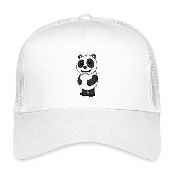 Panda Bär Niedlich - Kinder Trucker-Cap - Weiß - Vorne