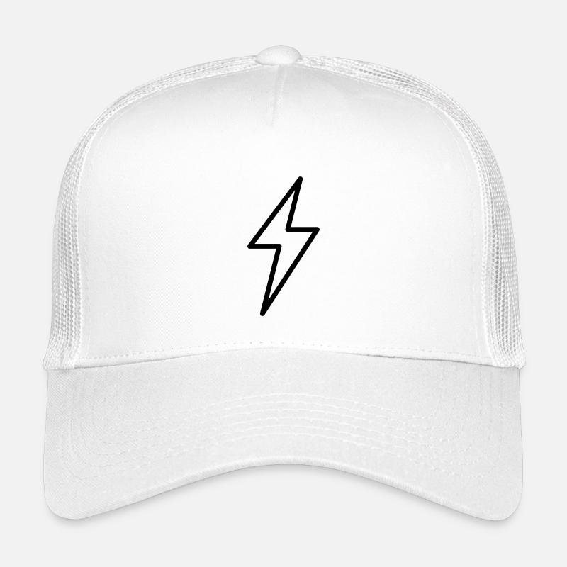 Blitz Symbol Umriss Donner Gewitter Kinder Trucker-Cap
