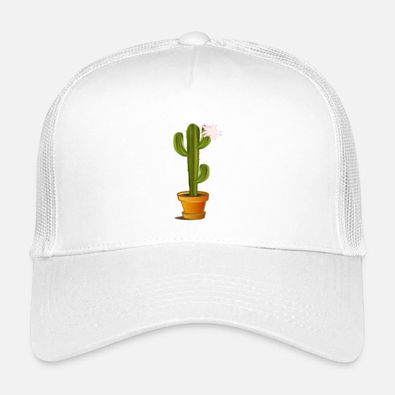 Cactus enchanteur dans un pot de fleurs avec fleur Casquette trucker enfant