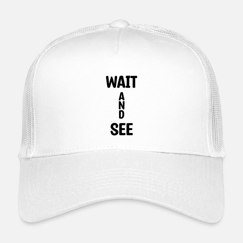 Wait And See - Kinder Trucker-Cap - Weiß