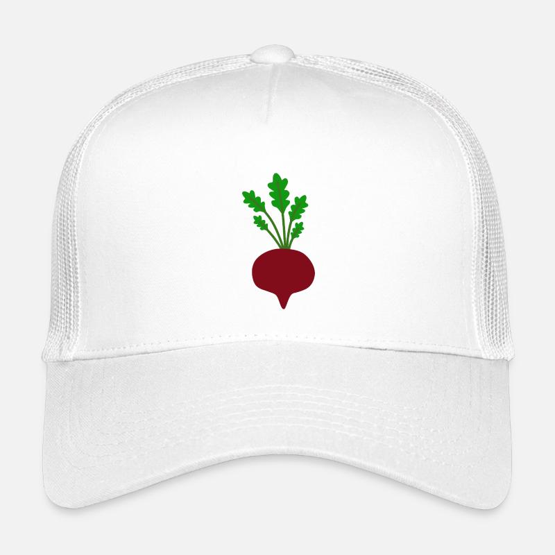 Lebendige Rote-Bete-Blatt-Illustration Kinder Trucker-Cap