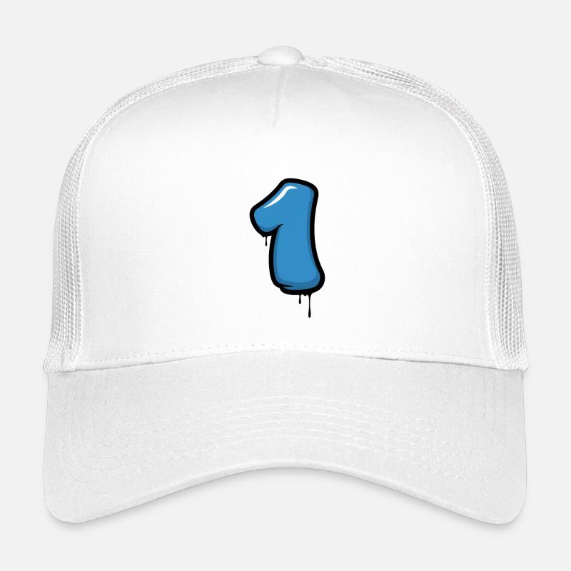 Design numéro un bleu Casquette trucker enfant