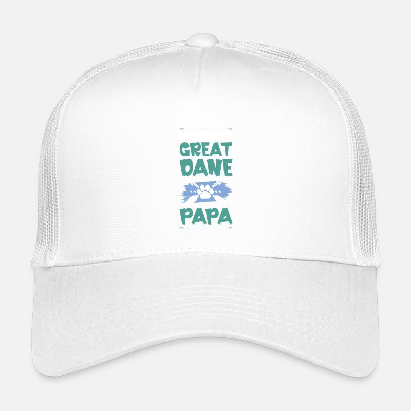 great dane hunde papa Kinder Trucker-Cap