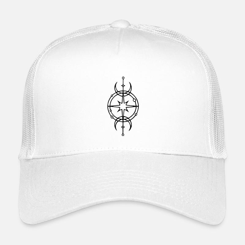 Symbole noir de protection et de chance Casquette trucker enfant