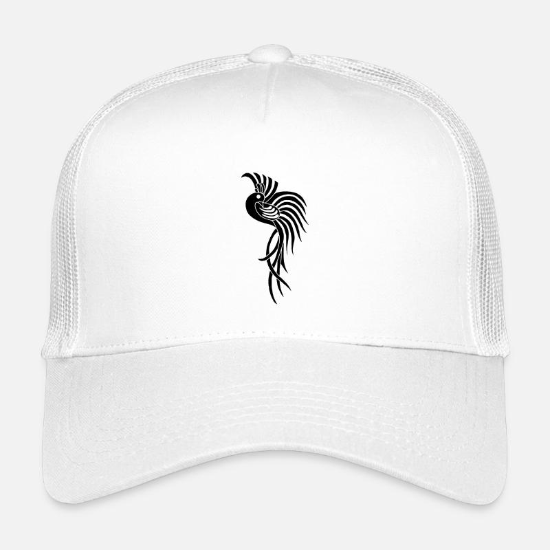 Schwarzer Vogel des Paradieses Kinder Trucker-Cap