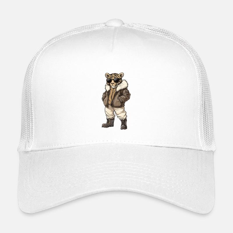 Léopard Hiver frais Casquette trucker enfant