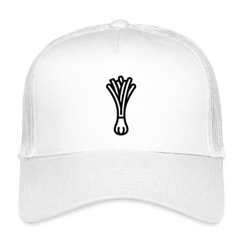Lauch - Kinder Trucker-Cap - Weiß - Vorne