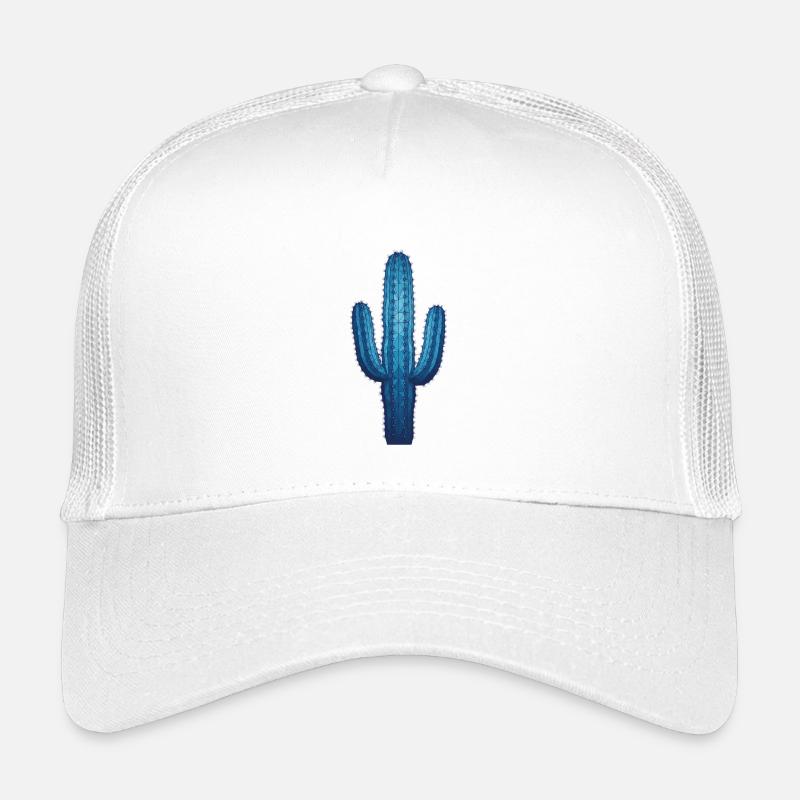Cactus géométrique bleu Casquette trucker enfant