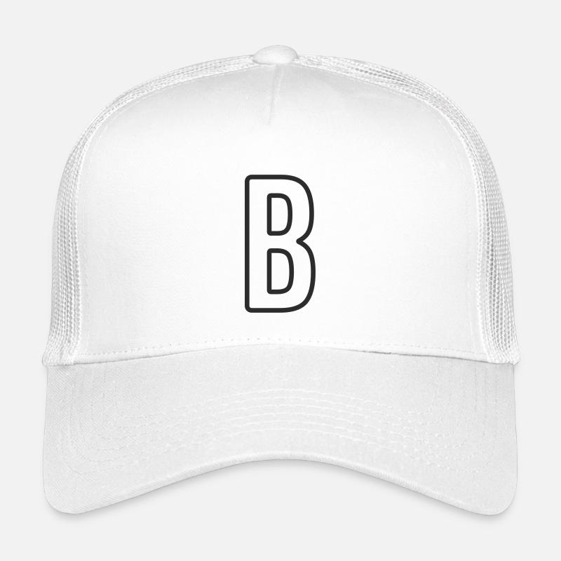 Typodesign de la lettre B Casquette trucker enfant