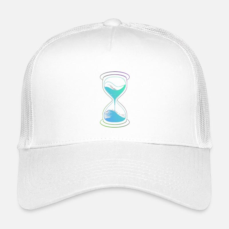 Sanduhr-Neon-Zeit - Kinder Trucker-Cap - Weiß