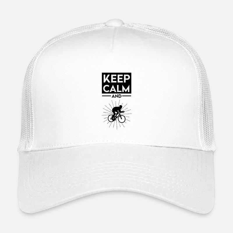 Graphique de vélo Stay Calm and Ride On Casquette trucker enfant