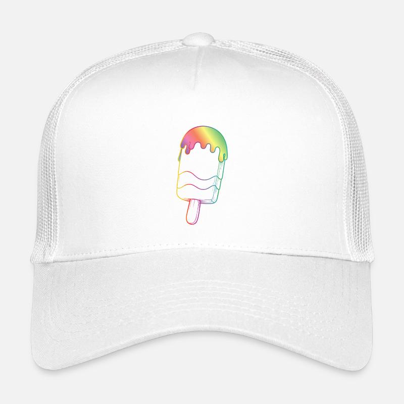 Regenbogen Eis Outline Neon Style  Kids’ Trucker Cap