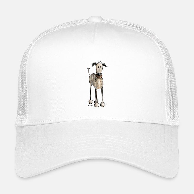 Galgo Espanol - Hund - Greyhound - Windhund - Kinder Trucker-Cap - Weiß