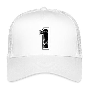 1 - Kinder Trucker-Cap - Weiß - Vorne
