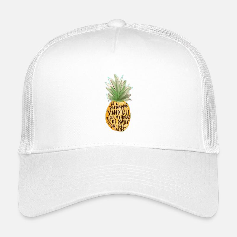 Ananas - Kinder Trucker-Cap - Weiß