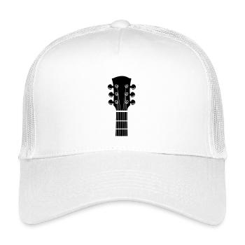 Logo de guitare - Casquette trucker enfant - blanc - Devant