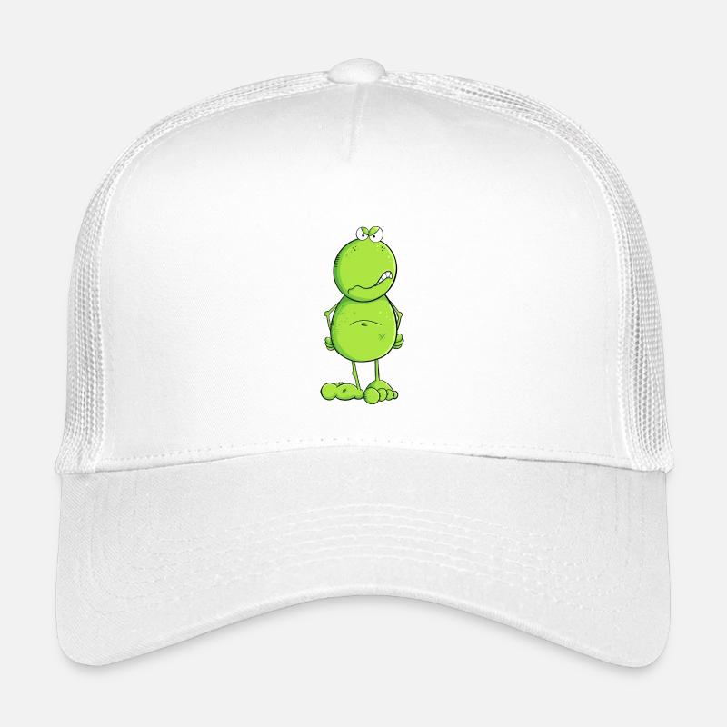 Lustiger Nö Frosch I Nein Statement - Kinder Trucker-Cap - Weiß