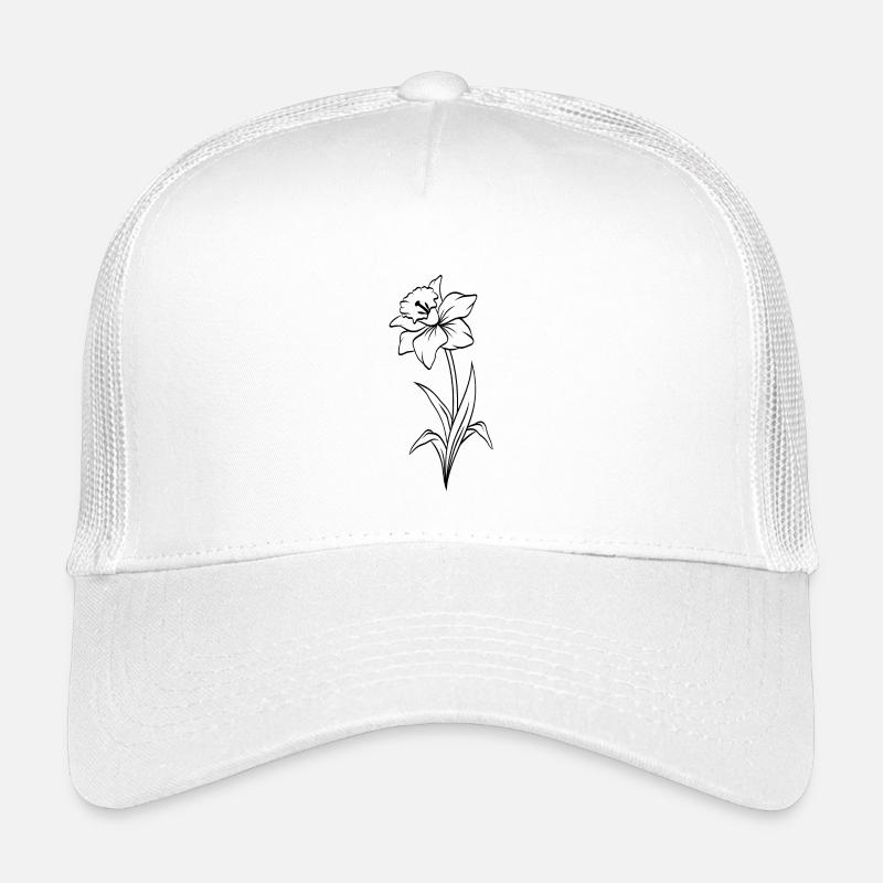 Narzisse - Kinder Trucker-Cap - Weiß