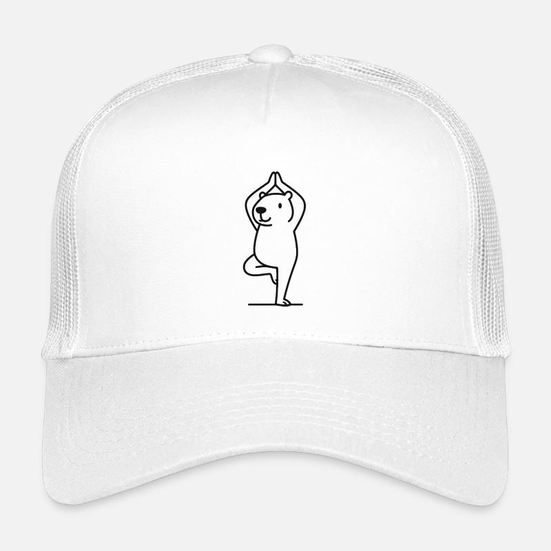 Cute capybara in tree pose Kids’ Trucker Cap