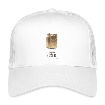 Liquid Gold Spritpreis Humor Design - Kinder Trucker-Cap - Weiß - Vorne