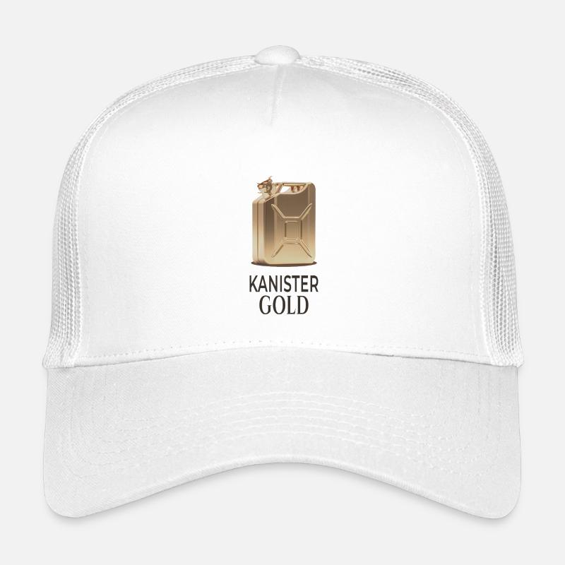 Canister Gold Gasoline Humor Statement Kids’ Trucker Cap