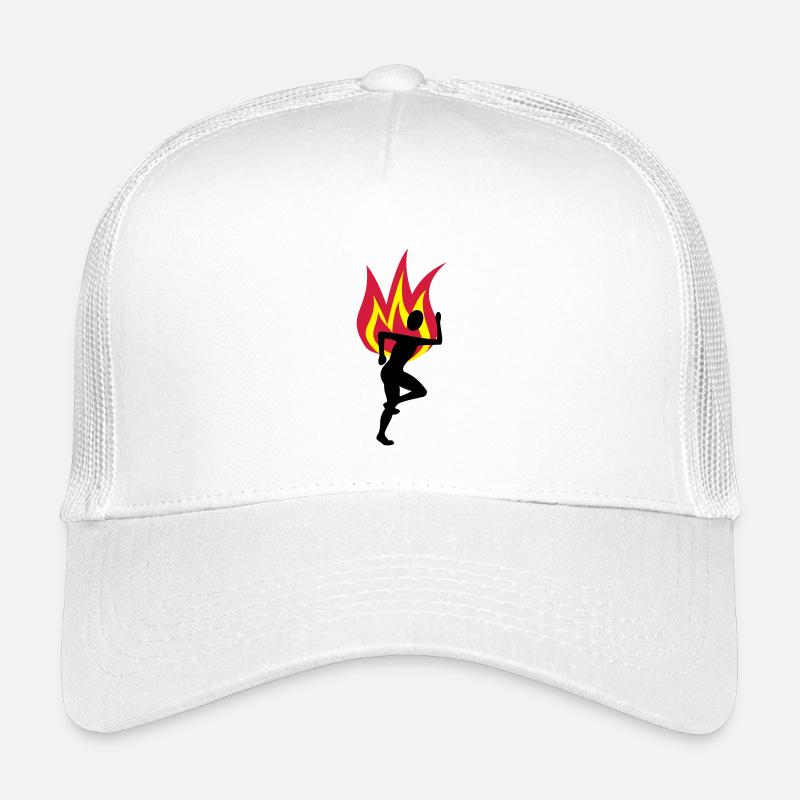 Jogger fire flame Kids’ Trucker Cap