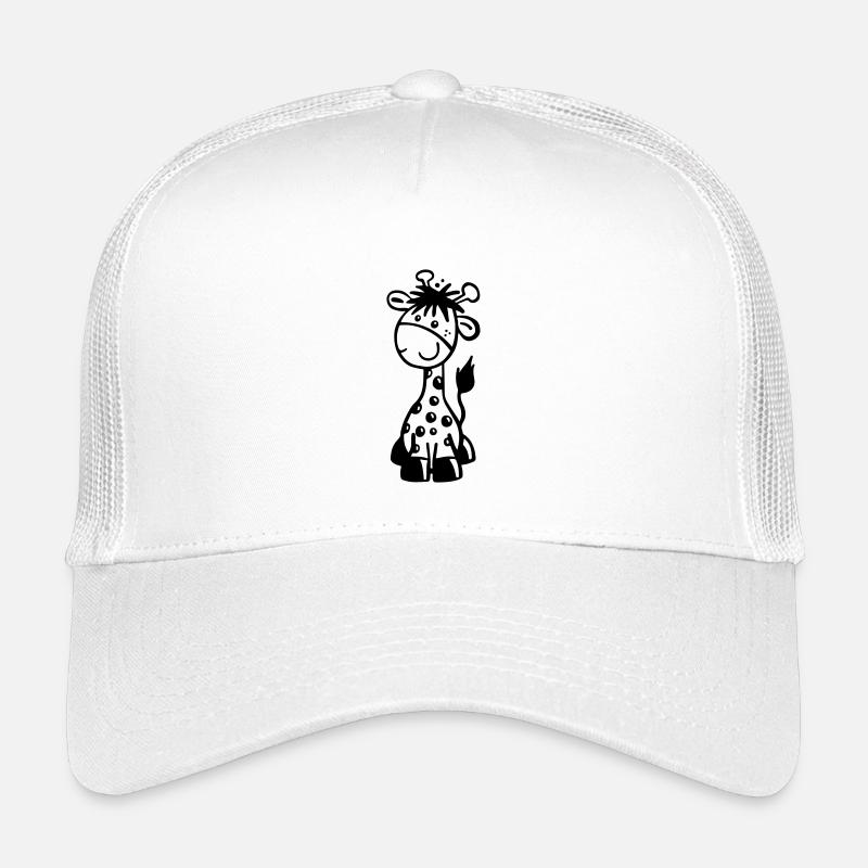 Kleine Giraffe - Kinder Trucker-Cap - Weiß