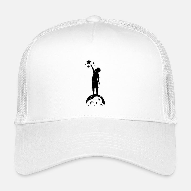 Sterne greifen - Kinder Trucker-Cap - Weiß