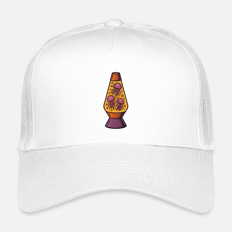 Neon Jellyfish Lava Lamp Effect Kids’ Trucker Cap