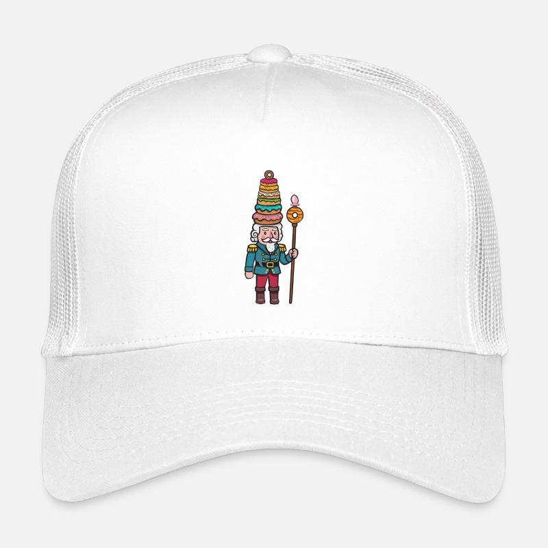Donut-Cracker Nussknacker - Kinder Trucker-Cap - Weiß