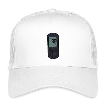 Glukosemessgerät - Kinder Trucker-Cap - Weiß - Vorne