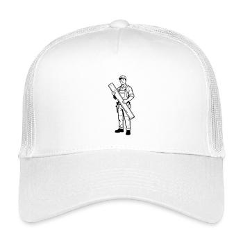 Charpentier - Casquette trucker enfant - blanc - Devant