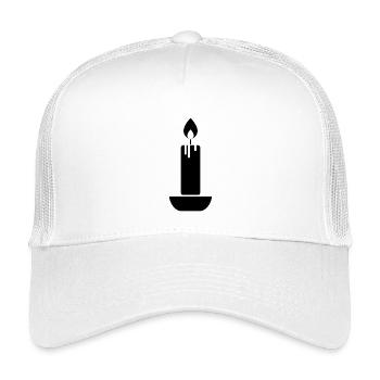 candle - Kids’ Trucker Cap - white - Front