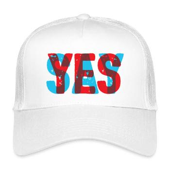Say Yes! - Kinder Trucker-Cap - Weiß - Vorne