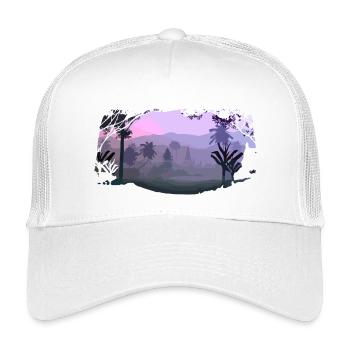 Paysage - Casquette trucker enfant - blanc - Devant