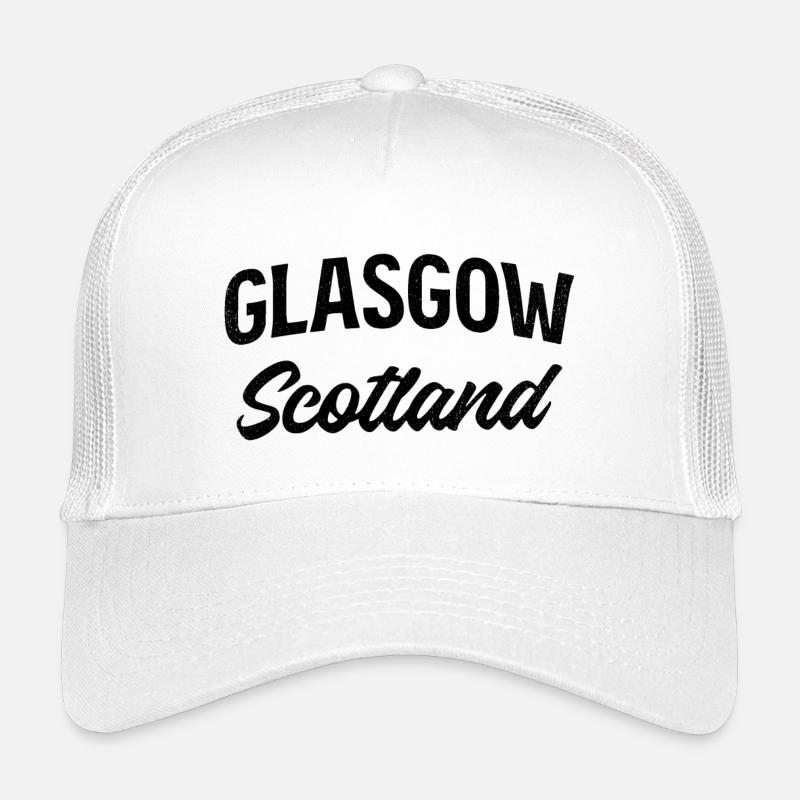 Glasgow Schottland - Kinder Trucker-Cap - Weiß