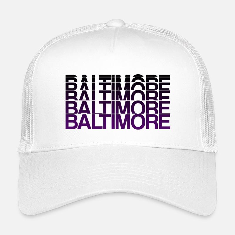 Baltimore Violett Gradient Stil Kinder Trucker-Cap