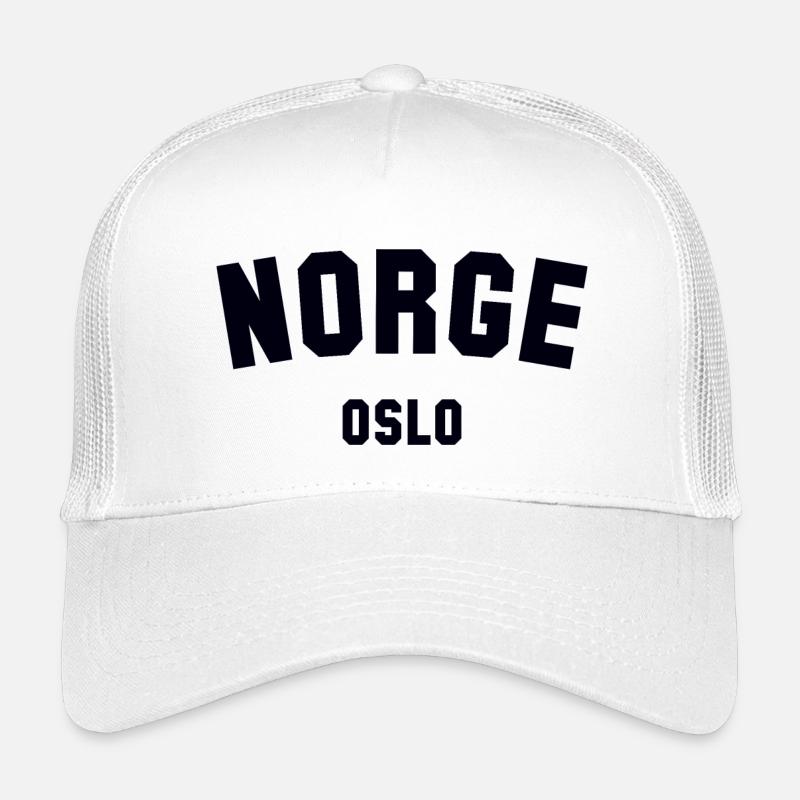 OSLO, Norway Norwegen Norge - Kinder Trucker-Cap - Weiß