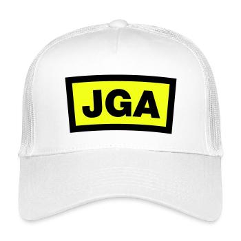 JGA - Emblem - Kinder Trucker-Cap - Weiß - Vorne