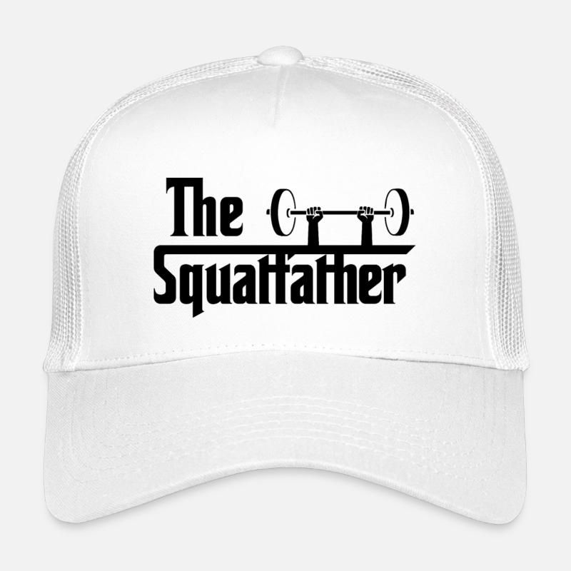 Le Squatfather noir - Casquette trucker enfant - blanc