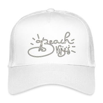 Summer Beach Crew Logo - Kids’ Trucker Cap - white - Front
